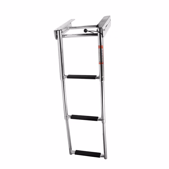 Most Popular 4 Step Stainless Steel Folding Ladder Boat Dock Ladders Marine