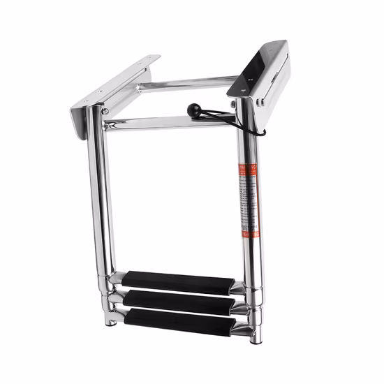 Most Popular 4 Step Stainless Steel Folding Ladder Boat Dock Ladders Marine