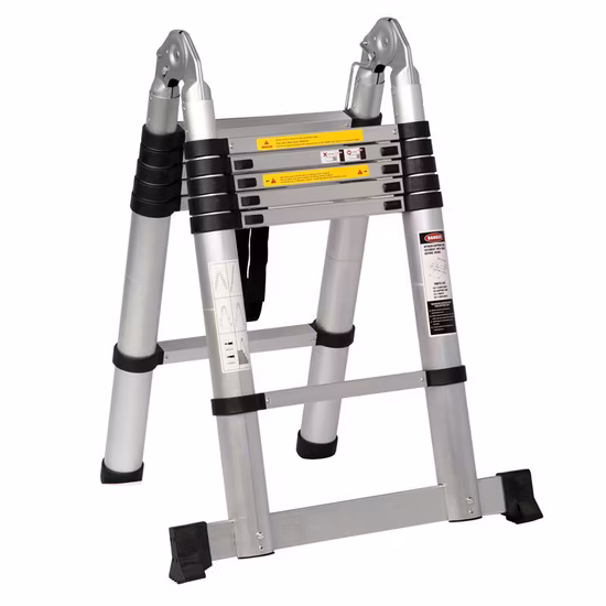 Extension Ladder Double Telescopic Ladder Foldable Ladder Aluminum Multipurpose Telescopic Ladder