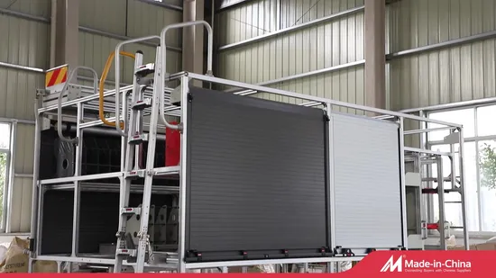 Escalera de mano de aluminio para camión de bomberos/vehículo de servicio de emergencia