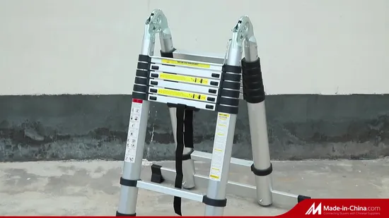 Escalera telescópica tipo A de doble cara