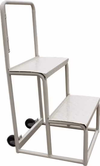 Fabricante de escaleras de mano rodantes para almacén de acero