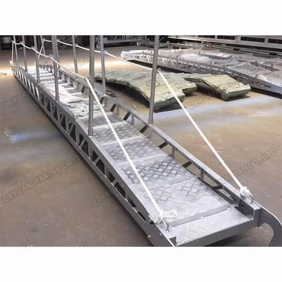 Escaleras del muelle de las pasarelas del alojamiento de la escalera del alojamiento de la aleación de aluminio ISO5488