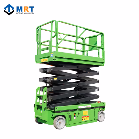 Plataforma elevadora de tijera hidráulica de 12 m