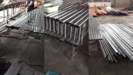 Escalera de andamio recta de acero o aluminio/aluminio